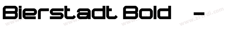 Bierstadt Bold 粗体字体转换